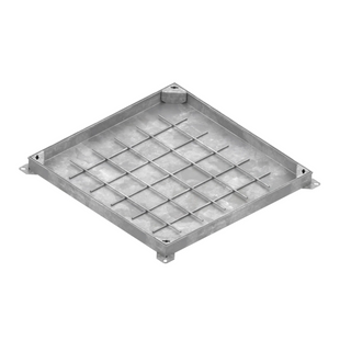 Люк технологічний стальний оцинкований Pro 900х900 Unifill H80 B125 з ущільнюючим шнуром 30419.8-31 фото
