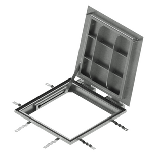 Люк технологічний відкидний сталевий оцинкований Pro 600x600 Plate B125 916226 фото