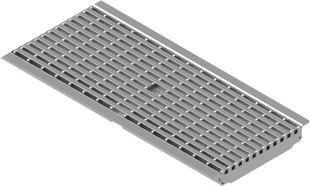 Решітка Base DN200 сталева оцинкована Heelproof під кріплення B125 0,5м 2525281 фото